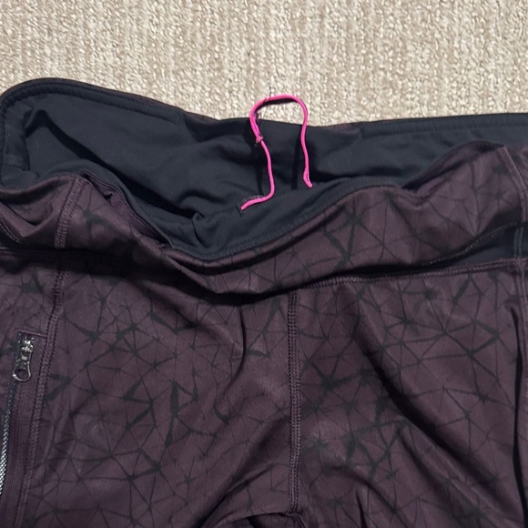 Lululemon Inspire Tight Full-On Luxtreme Mesh Star Crushed Black Cherry Size 8 - Picture 6 of 11